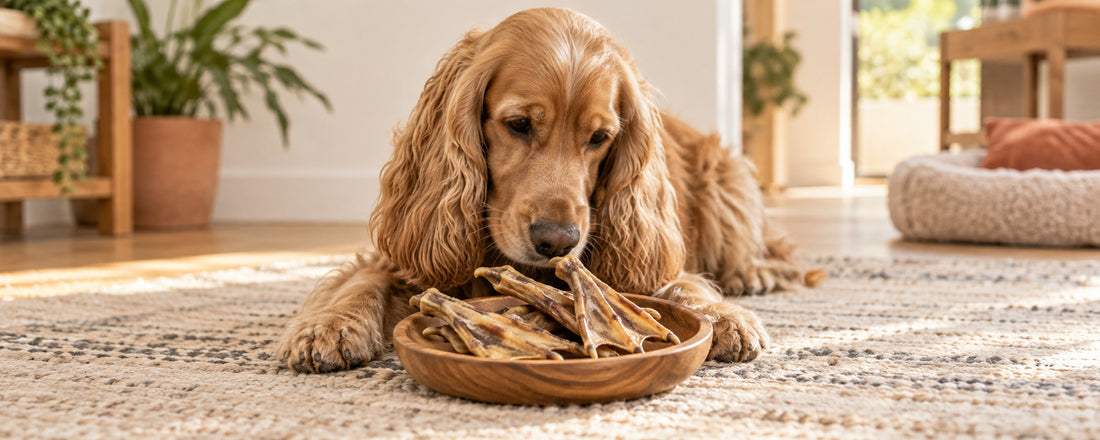 Hühner- und Entenfüße: sicher für deinen Hund, mit Knochen?