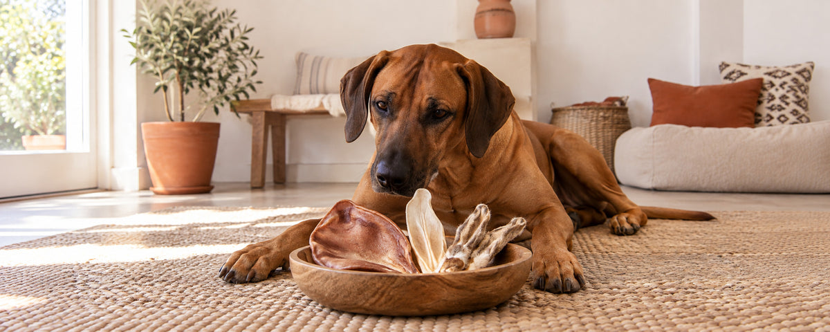 Orejas de vacuno, cerdo o conejo: ¿cuál va mejor con tu perro?