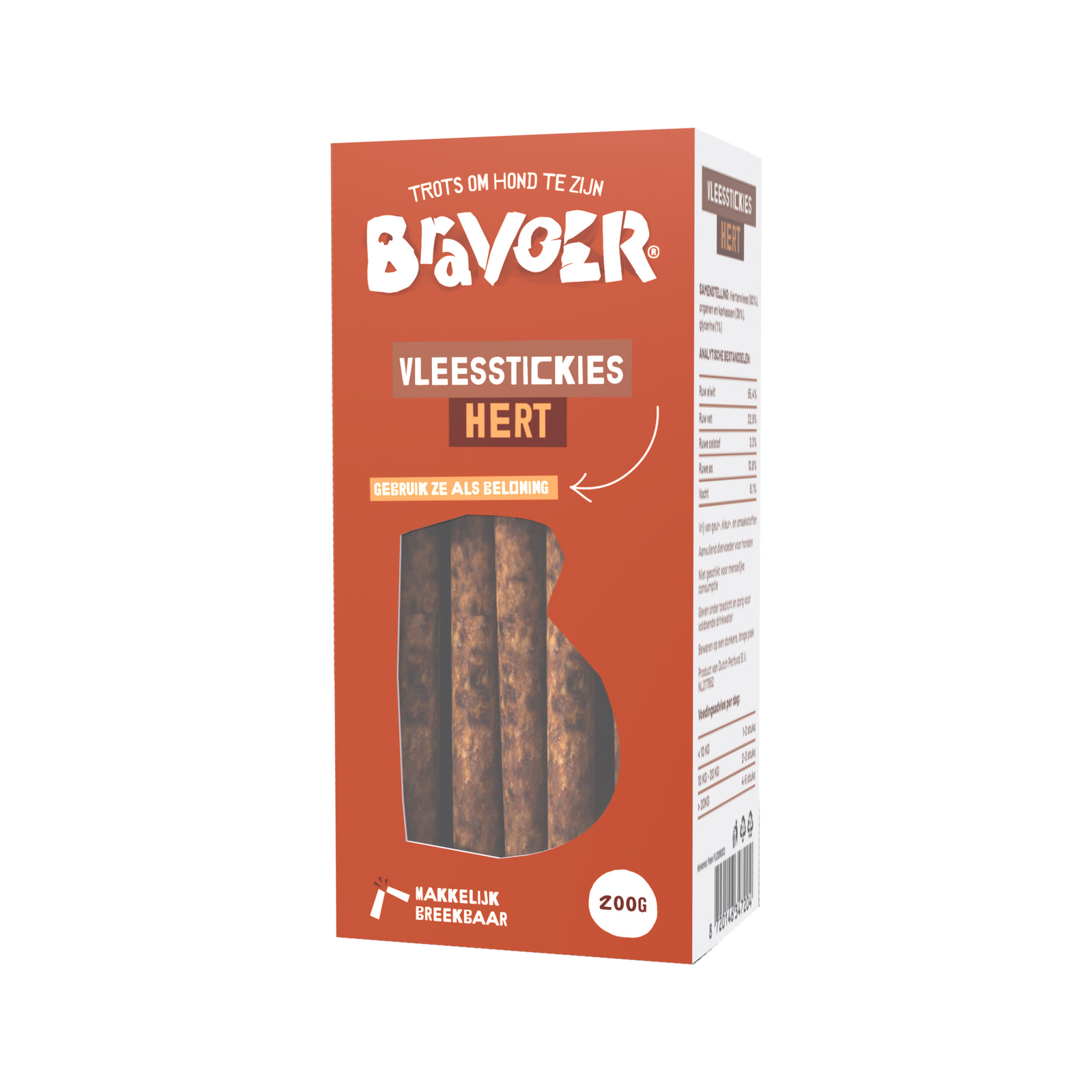 BRAVOER Vleesstickies Hert