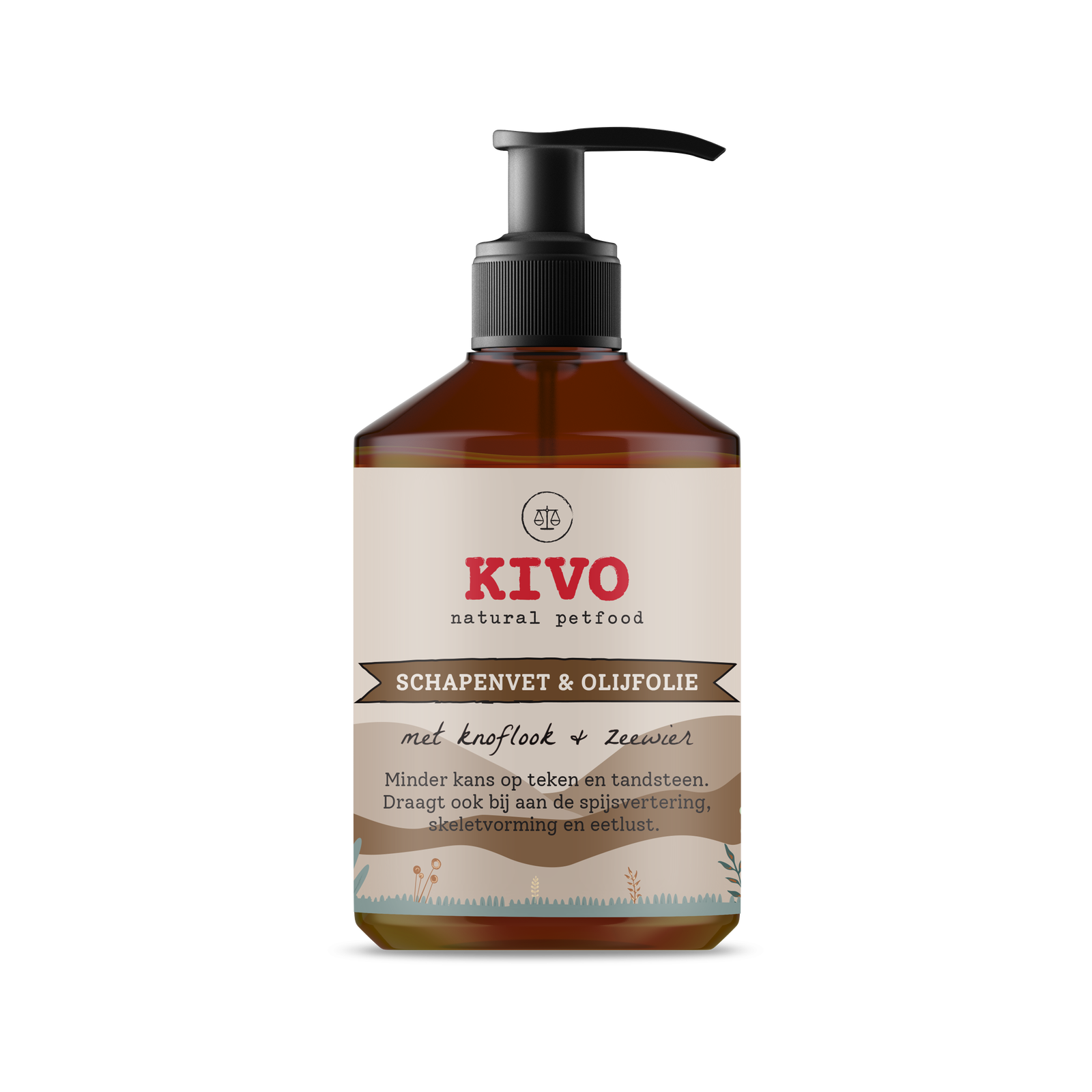 KIVO Schapenvet Knoflook & Zeewier 500ML